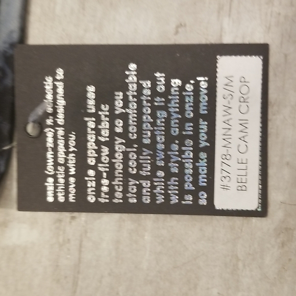 💕ONZIE💕 Belle Cami Crop Top ~ Moonstone Acid Wash Tie-Dye S/M NWT - Picture 10 of 12